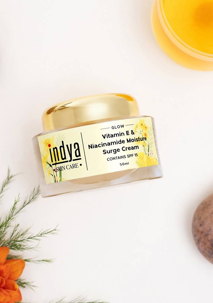 Indya Vitamin E & Niacinamide Moisture Surge Cream | Grocsy