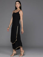 Ahalyaa Women's Traditional wear Kurta Set - Black | Grocsy