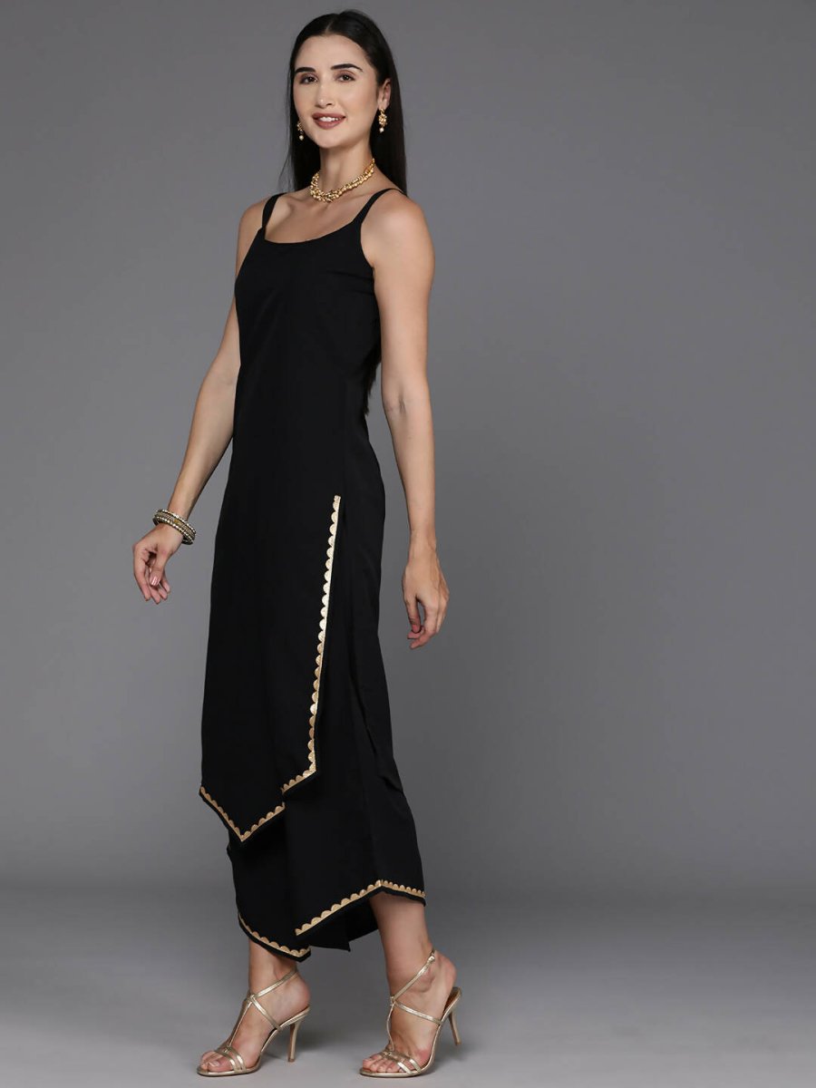 Ahalyaa Women's Traditional wear Kurta Set - Black | Grocsy