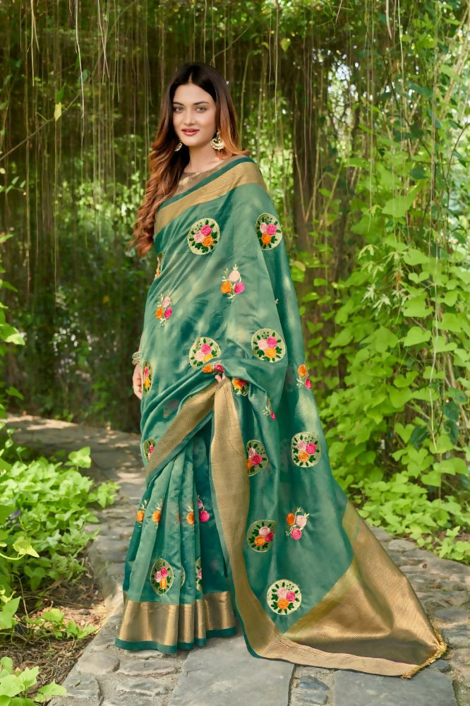 Vamsee Nikita Rama Cotton  Saree | Grocsy