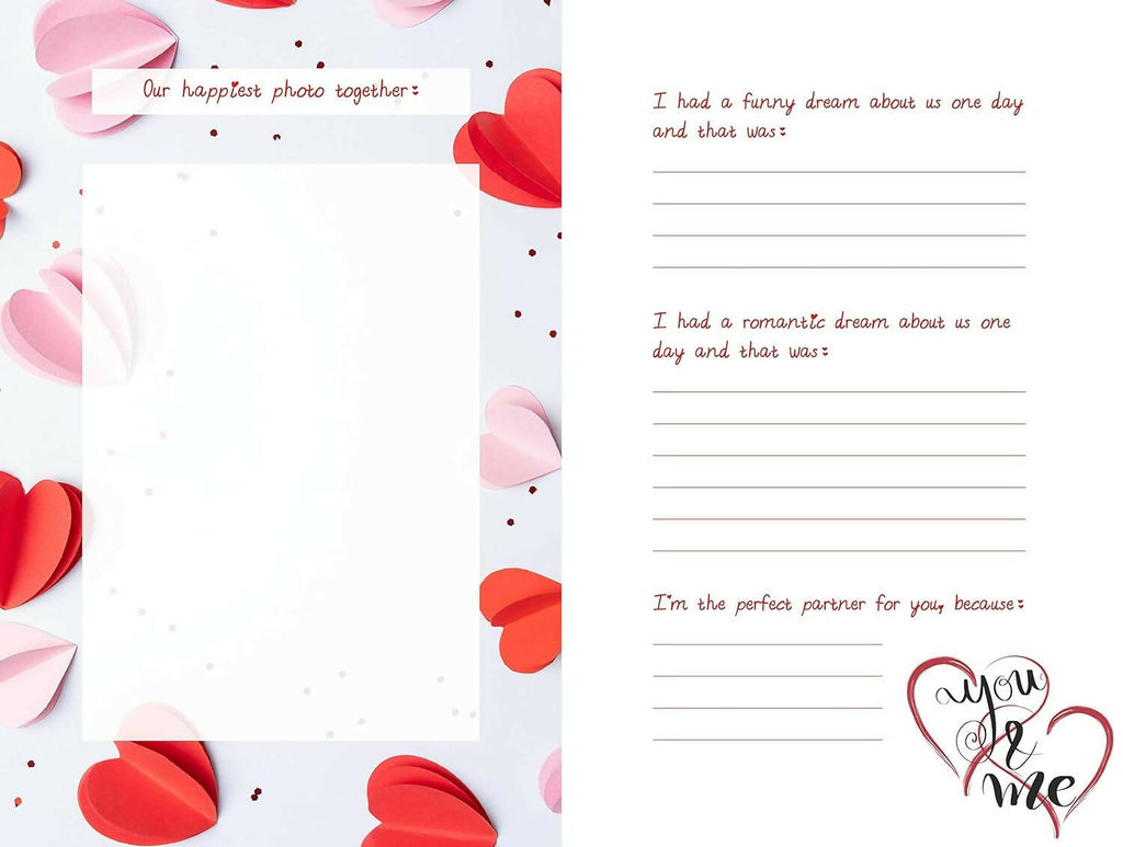 Pages Of Love What I Love About You And Our Memories: A Fill-In-The-Blank Gift | Grocsy