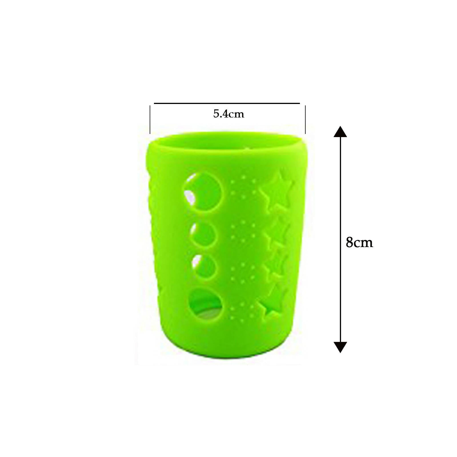 Safe-O-Kid Silicone Baby Feeding Bottle Cover Cum Sleeve for Insulated Protection 120mL- Green | Grocsy