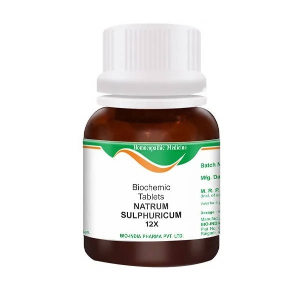 Bio India Homeopathy Natrum Sulphuricum Biochemic Tablets | Grocsy