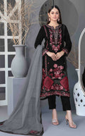 Anaita Black Velvet Suit with Embroidery Sequence Work | Grocsy