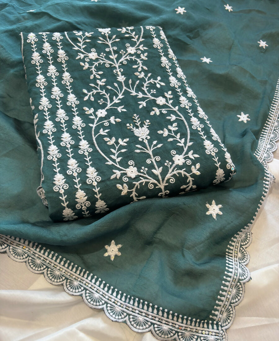 KC Aqua Blue Summer Wear Rangoli Silk Straight Suit For Women | Grocsy