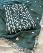 KC Aqua Blue Summer Wear Rangoli Silk Straight Suit For Women | Grocsy