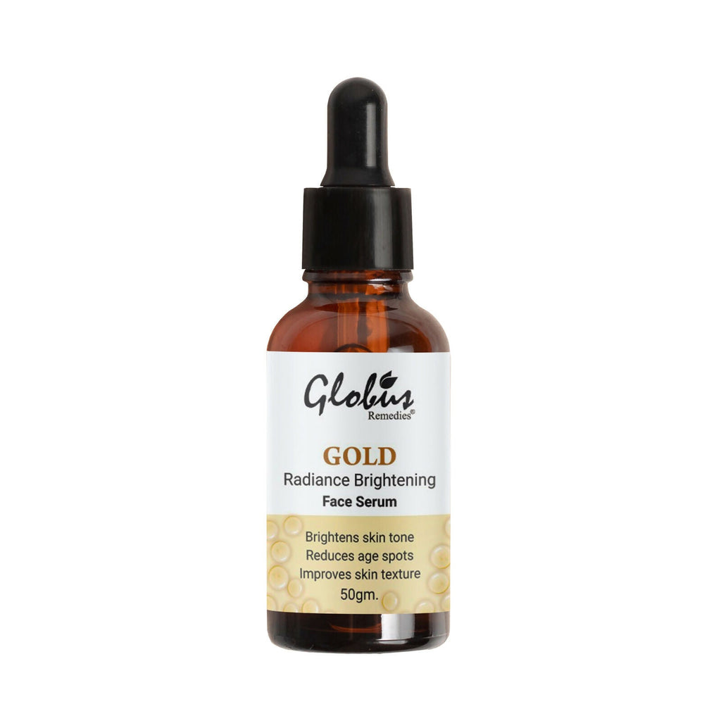 Globus Remedies Gold Radiance Anti Aging Face Serum, For Skin Lightening & Dark Spots Removal | Grocsy