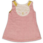 Mhyssa Pink Sleeveless A-line Frock | Grocsy