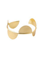 NVR Women Gold-Polished Adjustable Kada Bracelet | Grocsy