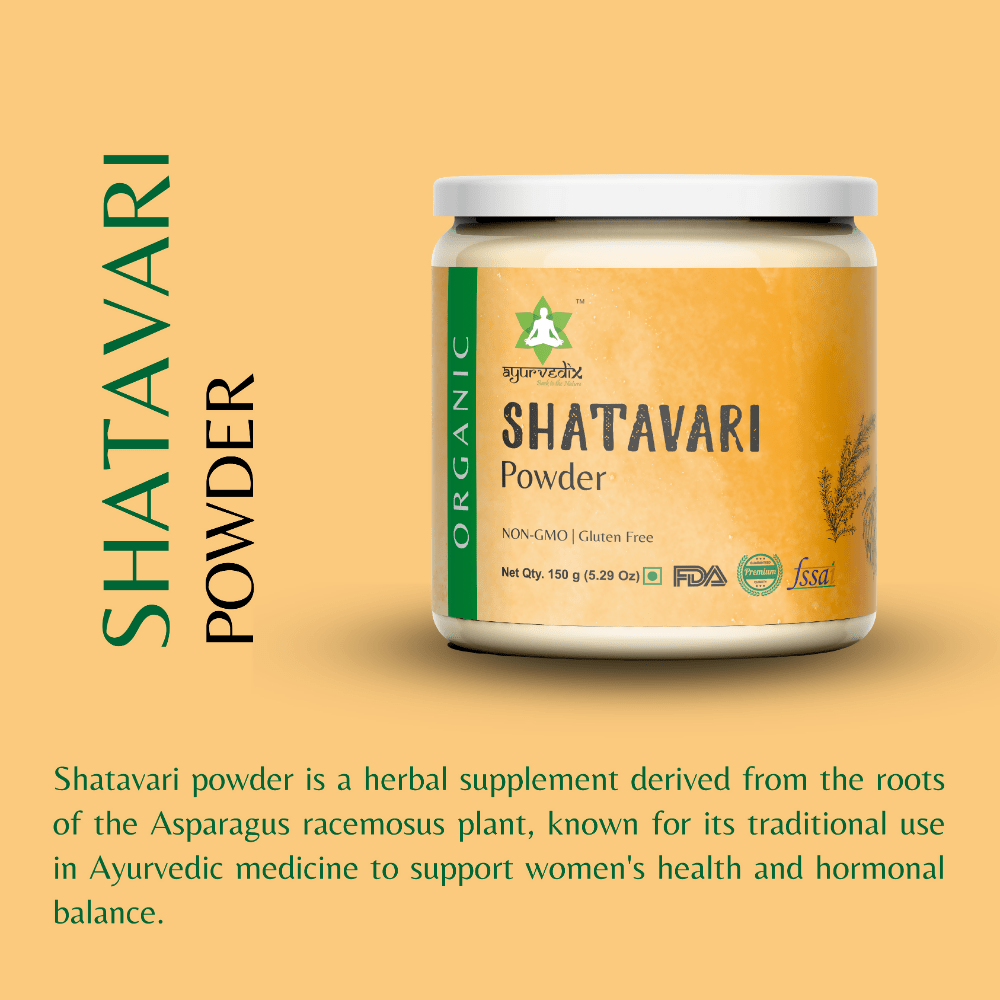 Ayurvedix Organic Shatavari Powder | Grocsy