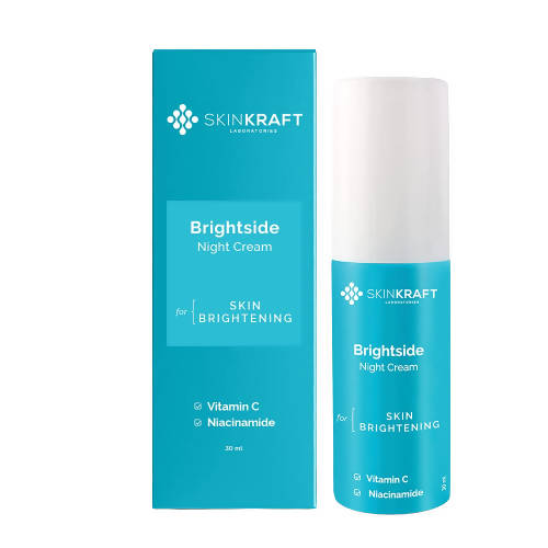 SkinKraft BrightSide Night Cream | Grocsy