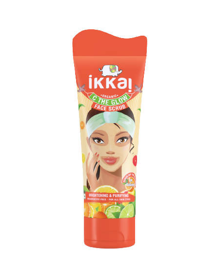 Ikkai Organic C The Glow Face Scrub Brightening & Purifying | Grocsy