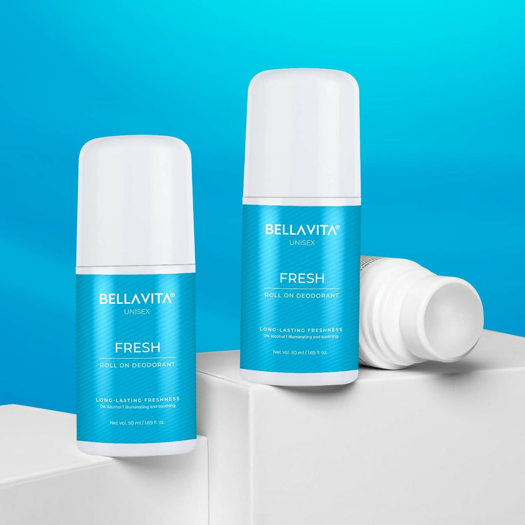 Bella Vita Fresh Natural Underarm Roll On Deodorant for Men & Women | Grocsy