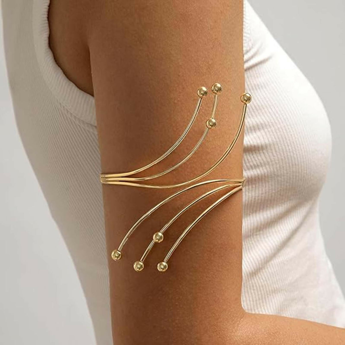 Joban Fashion Golden Alloy Fashion Gold Plated Stylish Kada Bajuband | Grocsy