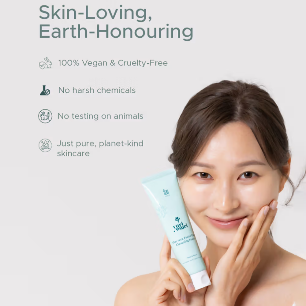 Yuri Woori Aloevera Facial Deep Cleansing Foam | Grocsy