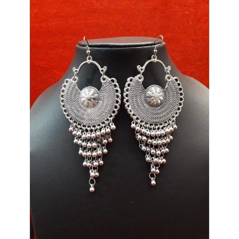 MS Fashion India Half Moon Style Chandbali Earrings With Small Bells | Grocsy