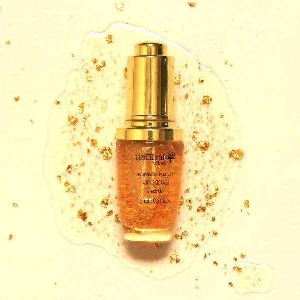 Natural Vibes Ayurvedic Gold Beauty Oil | Grocsy