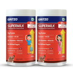 Gritzo SuperMilk Growth+ (Formerly Height+) (13+y Boys & Girls) 13g Protein Powder - Double Chocolate | Grocsy