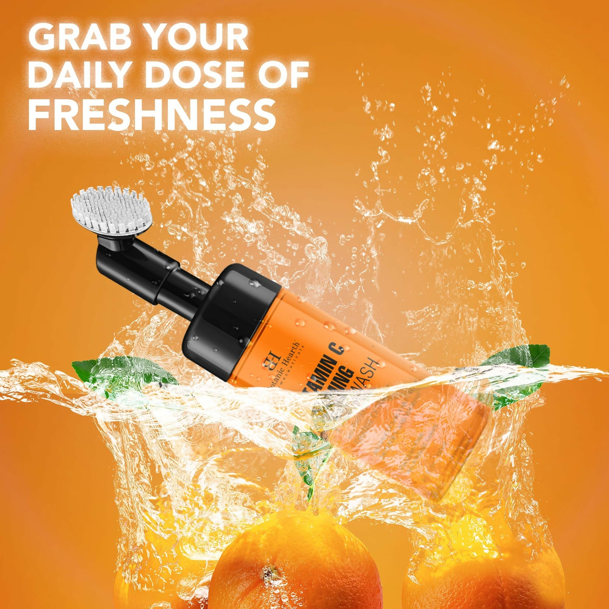 Botanic Hearth Brightening Vitamin C Foaming Face Wash with Papaya & Orange Extracts | Grocsy