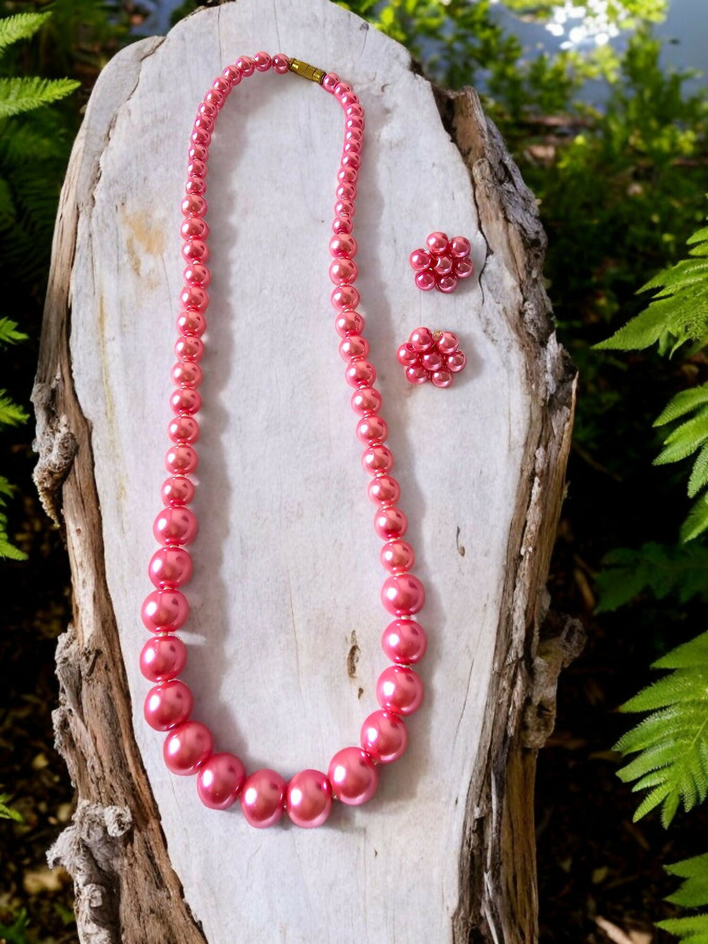 Inhanns Spectrum Everyday Pearl Sets - Single Strand - Pink | Grocsy