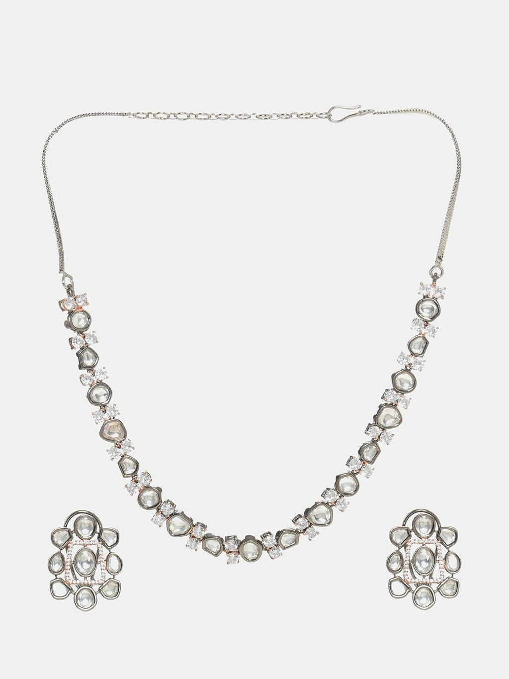Stone Neckpiece with Studs- Ruby Raang | Grocsy