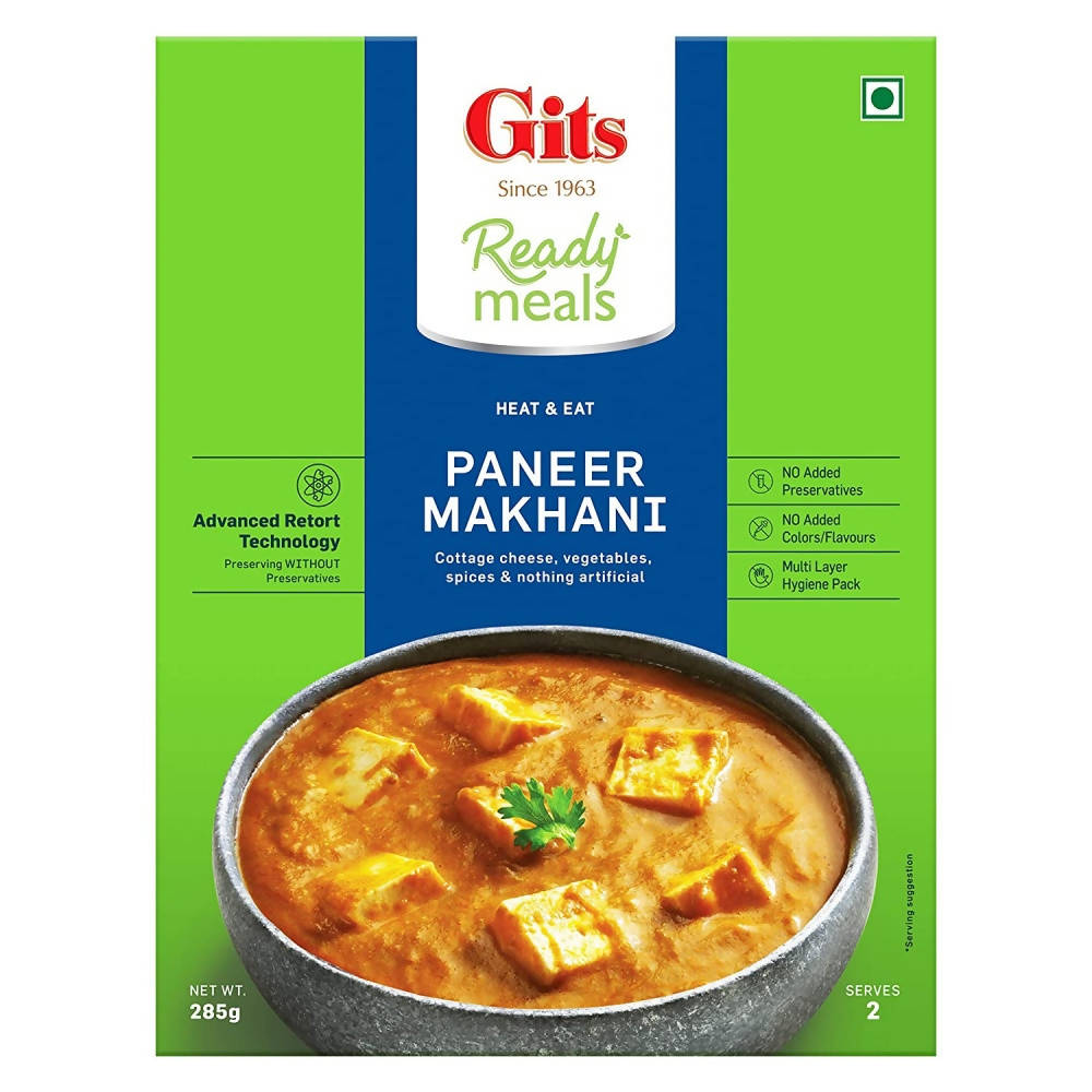 Gits Ready Meals Heat & Eat Paneer Makhani | Grocsy