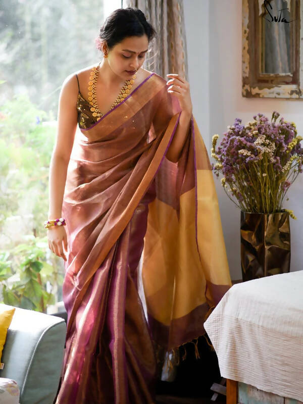 Suta Raga Bhairavi Saree | Grocsy