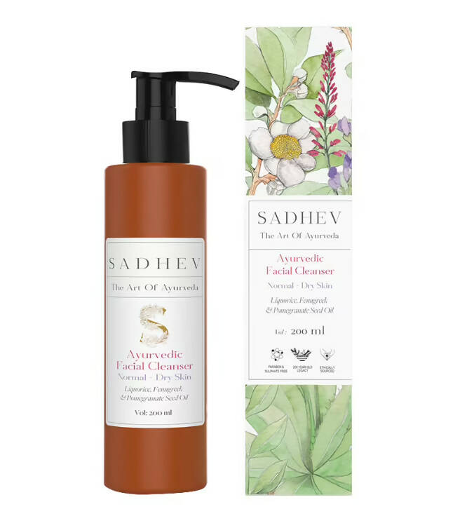 Sadhev Ayurvedic Facial Cleanser for Normal-Dry Skin | Grocsy