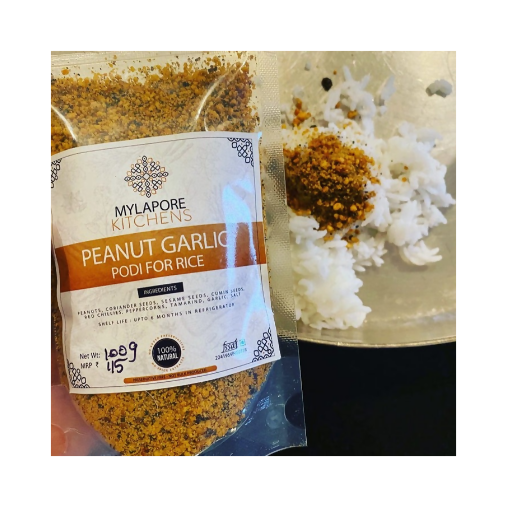 Mylapore Kitchens Peanut Garlic Podi for Rice | Grocsy