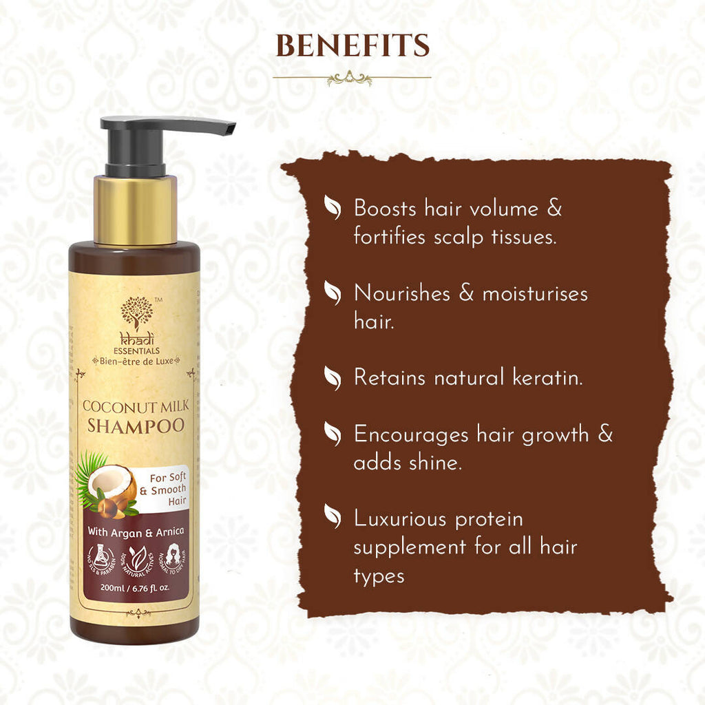 Khadi Essentials Coconut Milk Shampoo | Grocsy