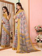 Partywear Designer Mustard Kota Doriya Fancy Saree - Dyuti | Grocsy