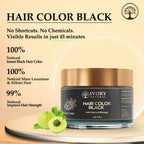 Ivory Natural Black Hair Color - Plant-Based Natural Hair Color - Both For Men Women | Grocsy