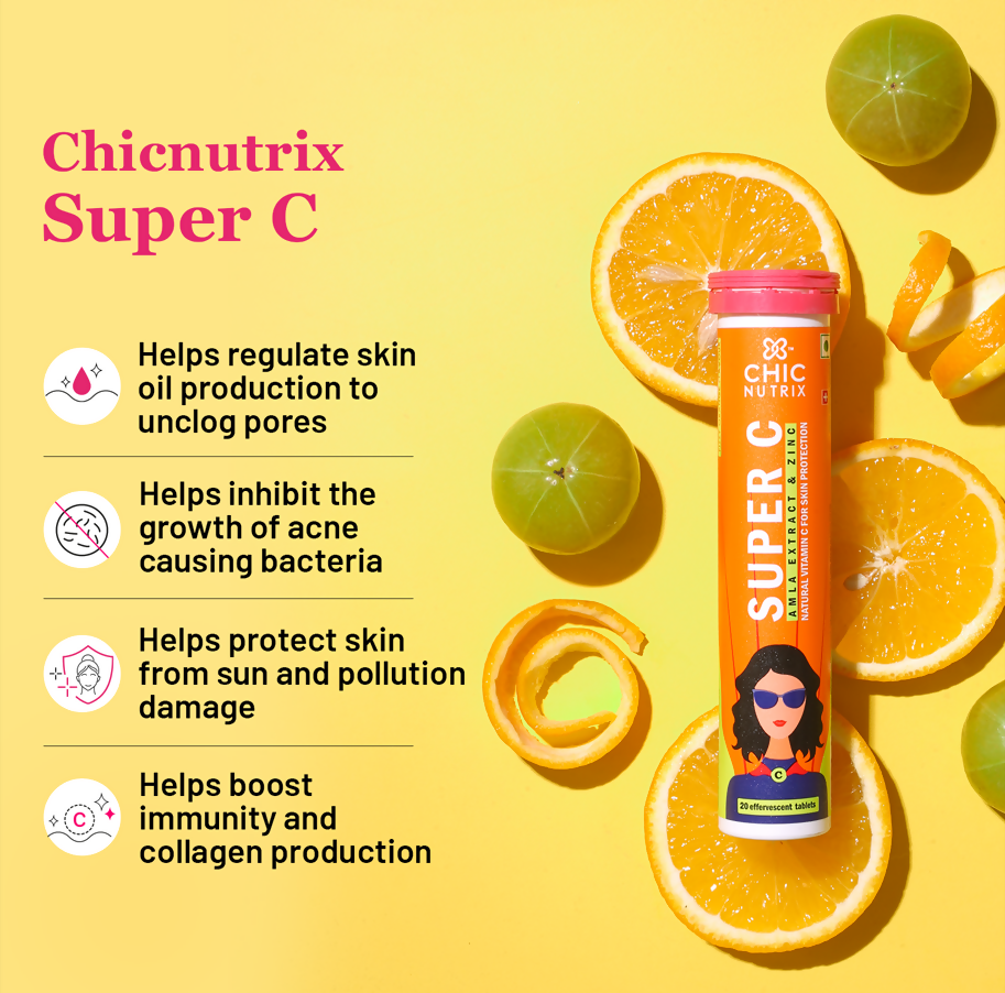 Chicnutrix Korean Clear Skin Routine Combo - Super C + Illume Sheet Mask | Grocsy
