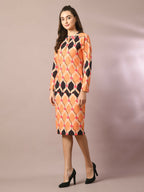 Myshka Women's Multi Printed Knee Length Party Embellished Skirts | Grocsy