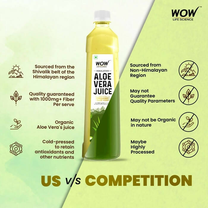 Wow Life Science Himalayan Aloe Vera Juice | Grocsy