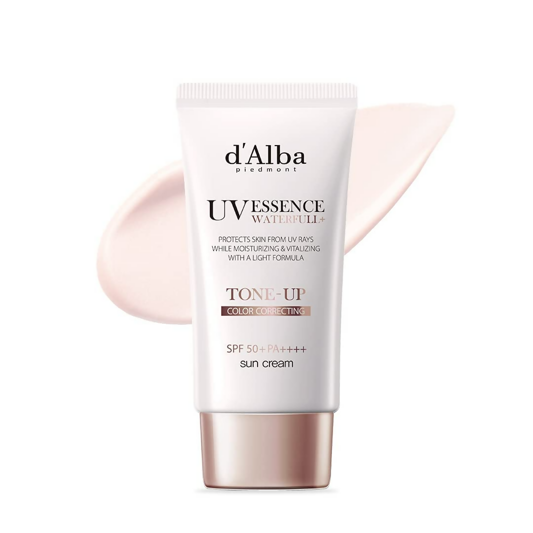 d'Alba Piedmont Italian White Truffle Waterfull Tone-Up Sunscreen Vegan Skincare Tinted Moisturizer With Spf 50+ Pa+++ | Grocsy