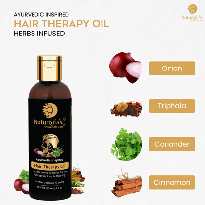 Prakruth Care Ayurvedic Inspired Hair Therapy Oil For Men | Grocsy