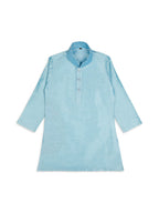 Joban Fashion Kids Island stylish Tikli work Nehru Jacket Full Sleeves Kurta, Pyjama Set - Sky Blue | Grocsy