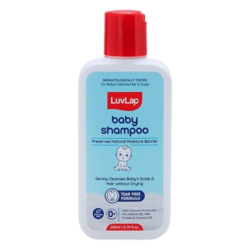 LuvLap Milky Soft Baby Shampoo with Milk Protein, Vitamin E & Coconut Oil, Shea Butter & Chamomile | Grocsy
