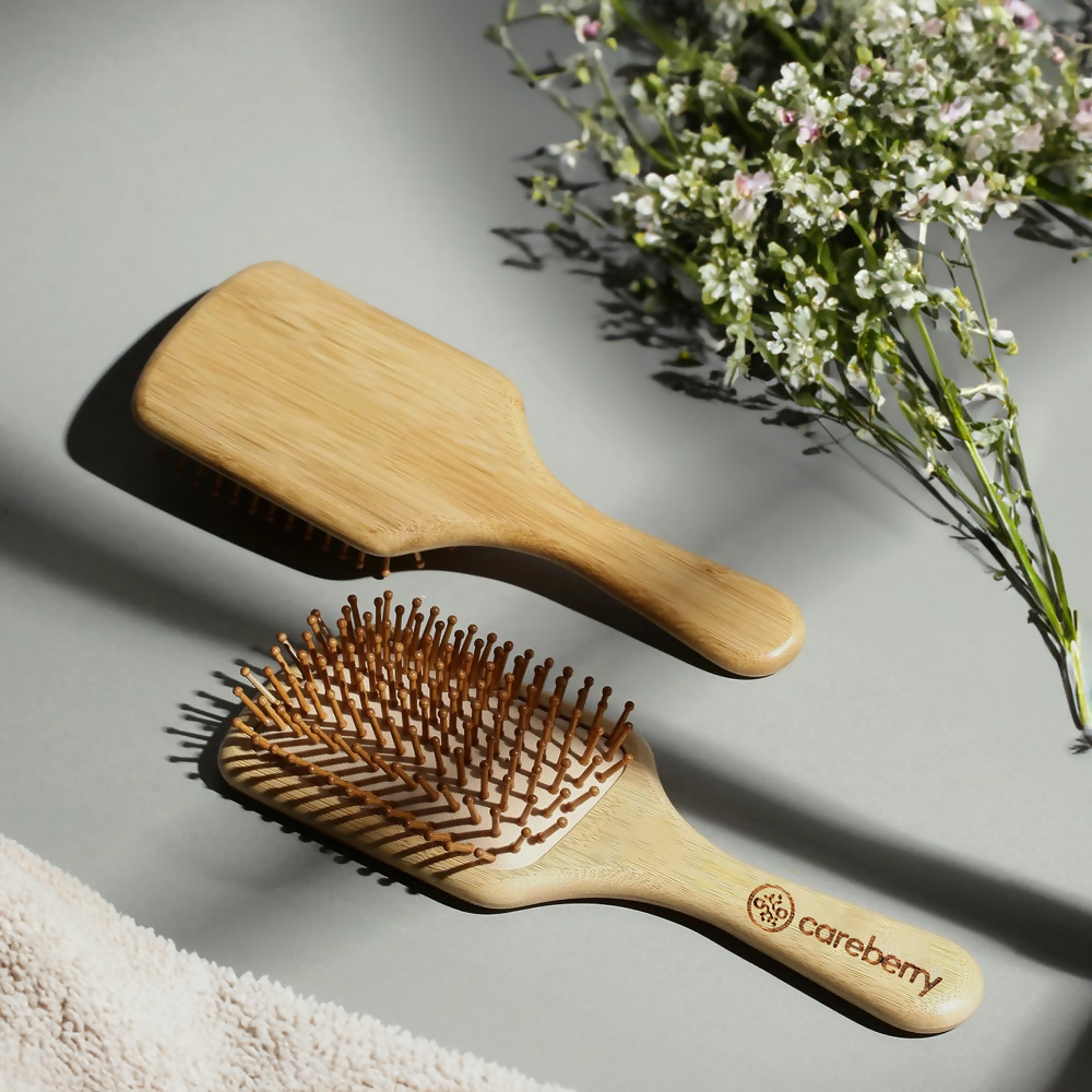 Careberry Bamboo Brilliance Paddle Hairbrush | Grocsy