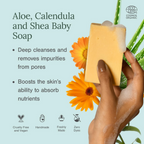 Juicy Chemistry Ultra-Moisturising & Luxurious Organic Soaps, Aloe & Calendula | Grocsy