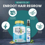 Divya Shree Enroot Hair Regrow Capsule & Oil Nourish & Cleanse Hair Kit | Grocsy