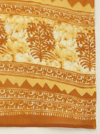 FIORRA Women's Yellow Cotton Straight Kurta Pant With Dupatta | Grocsy