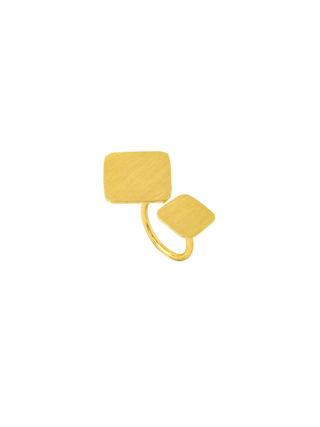 NVR Women Gold-Polished Adjustable Finger Ring | Grocsy
