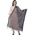 A R Silk Cotton Square Regular Dupatta Color Navy Dupatta or Chunni | Grocsy