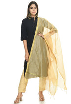Mominos Fashion Golden Banarsi Piping Dupatta | Grocsy