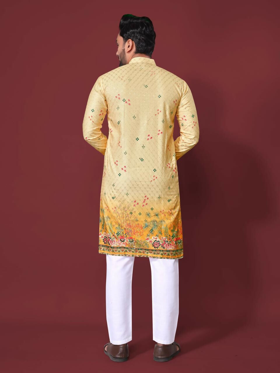 Anaita Yellow Multi Color Kurta | Grocsy