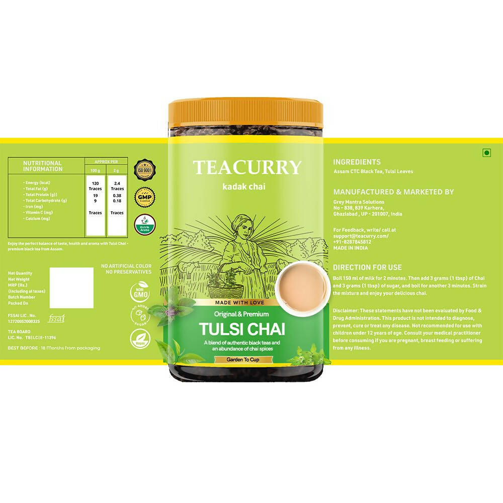 Teacurry Tulsi Chai Powder | Grocsy