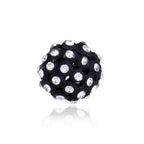 Trendoo Jewelry Gold-Polished Stylish Fancy Black Studs