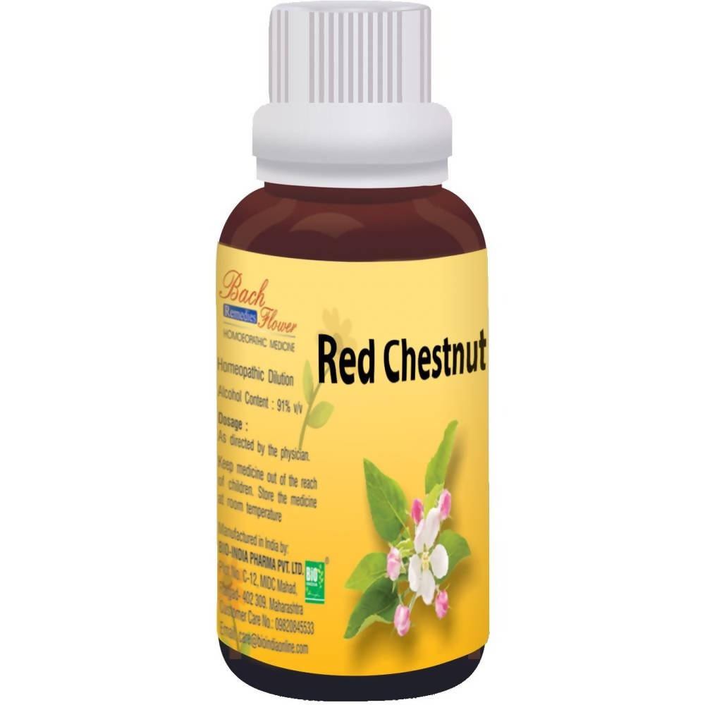 Bio India Homeopathy Bach Flower Red Chestnut Dilution | Grocsy